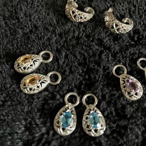 Sterling filigree earrings